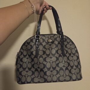 Coach Black and Gray Handbag